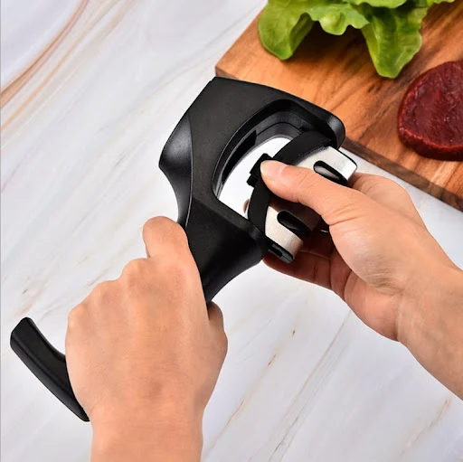 Title 3, Manual Quick Sharpener for Home, Fixed Angle Sh...