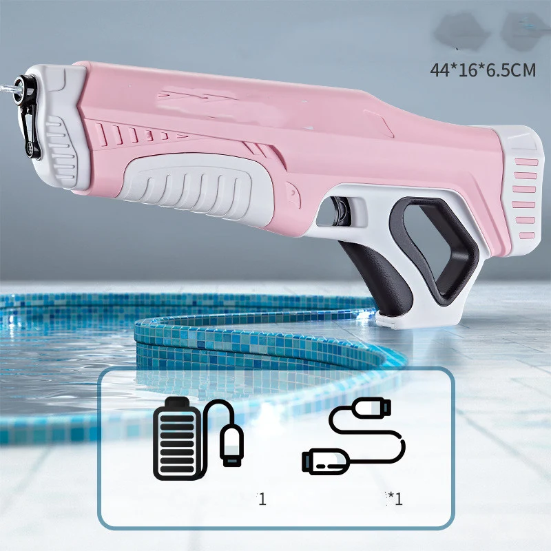 Nova Pistola de Água Elétrica Infantil de Verão com Absorção Automática. Brinquedo divertido e prático para batalhas aquáticas refrescantes. — foto 6