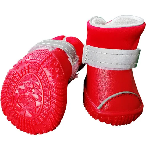 Title 5, Small Dog Pet Waterproof Rain Boots, protect pa...
