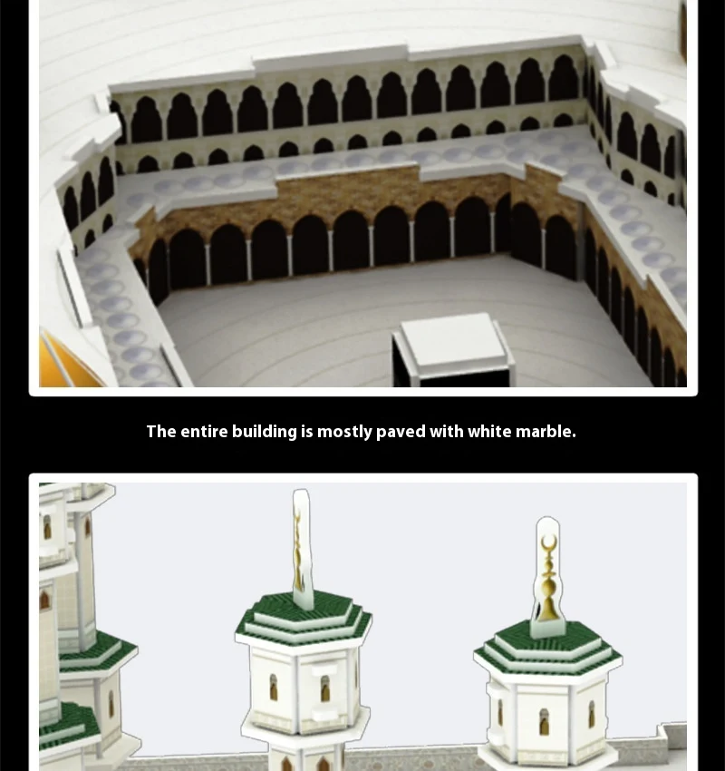 Title 3, Quebra-cabeça 3D Mesquita de Meca, divirta-se m...