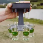 4pcs Black plus 6cups