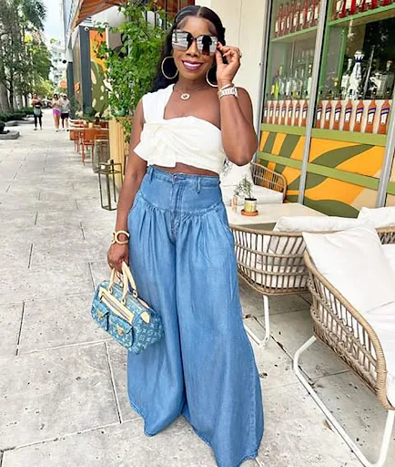 Title 3, Personality Street Fashion Straight Wide Leg Pa...