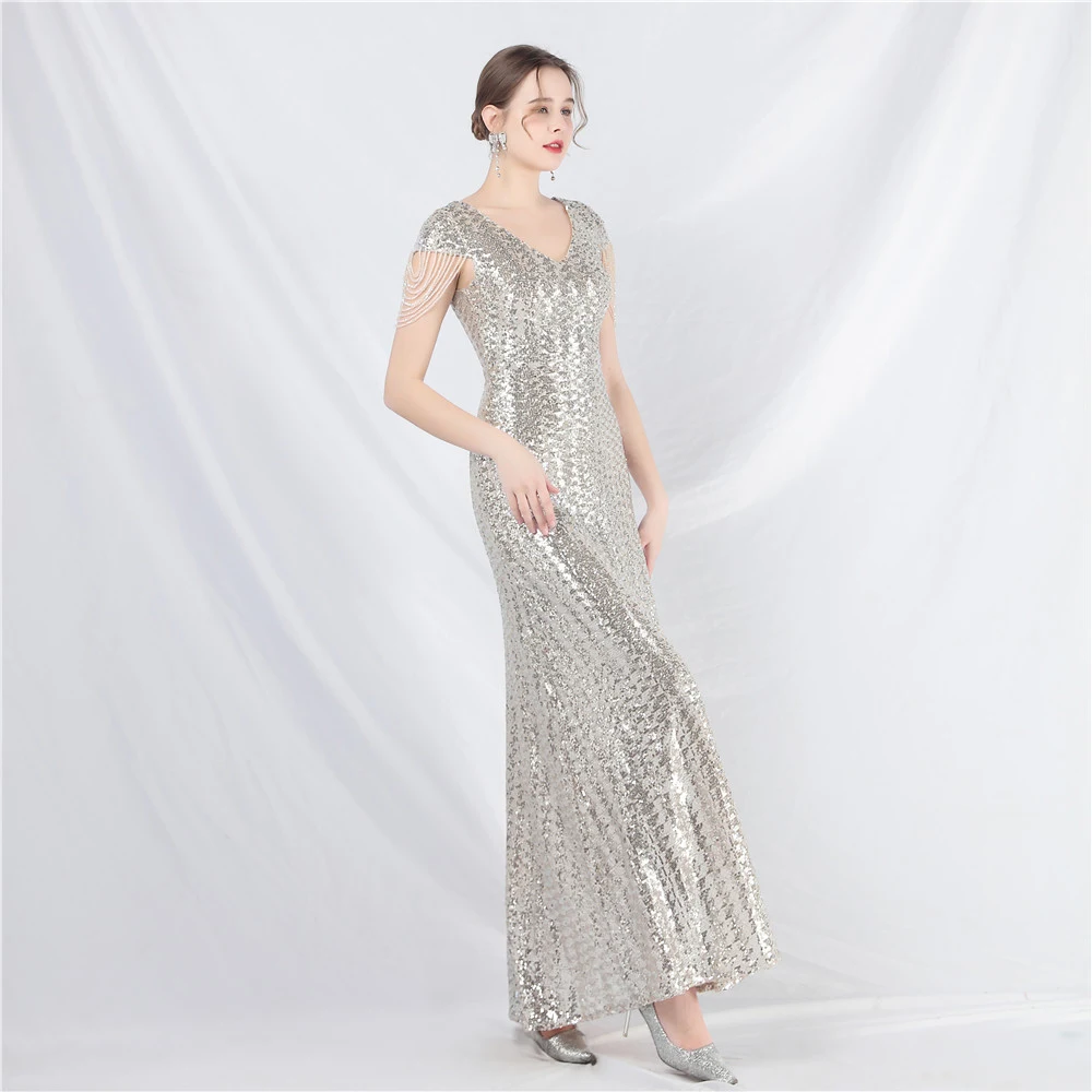 Title 29, Womens A- Line Craft Bead Sequins Dress