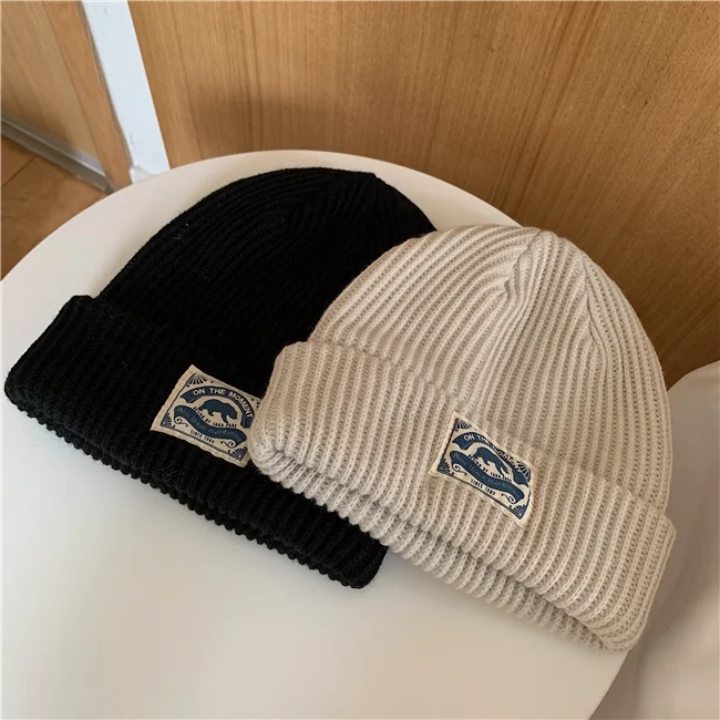 Title 4, Japanese Patch Wool Hat Warm All-match Knitted