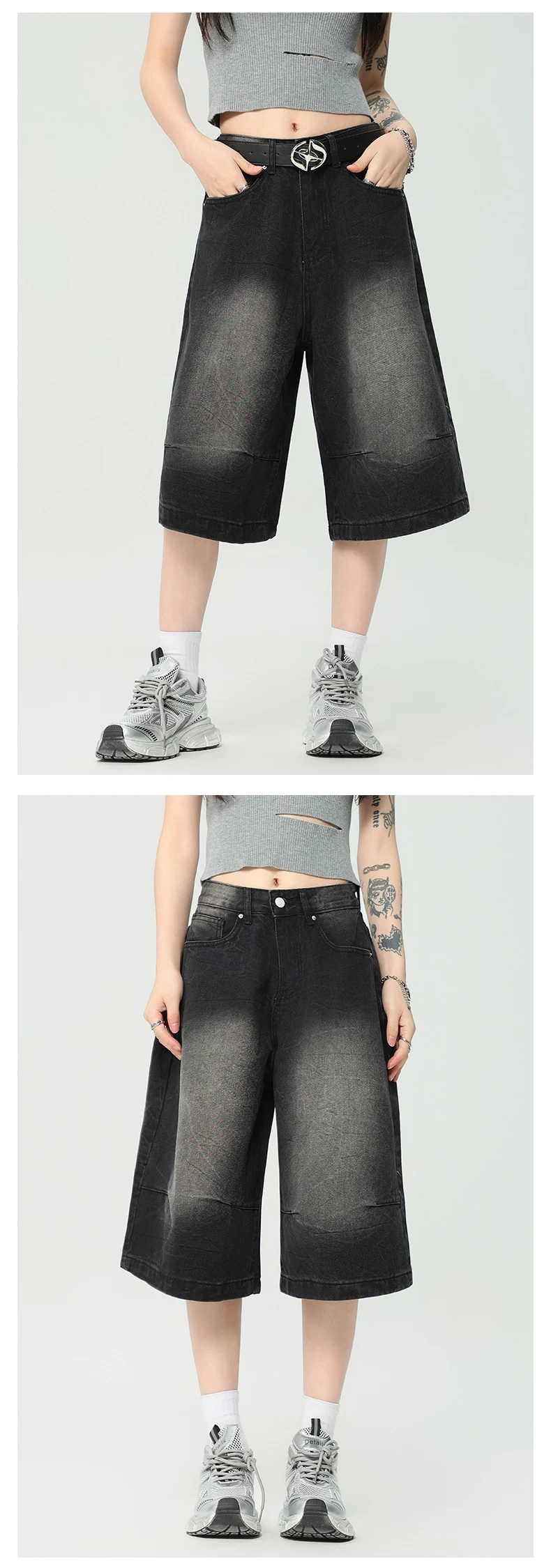 Title 3, Worn white washed American fashion brand vintag...