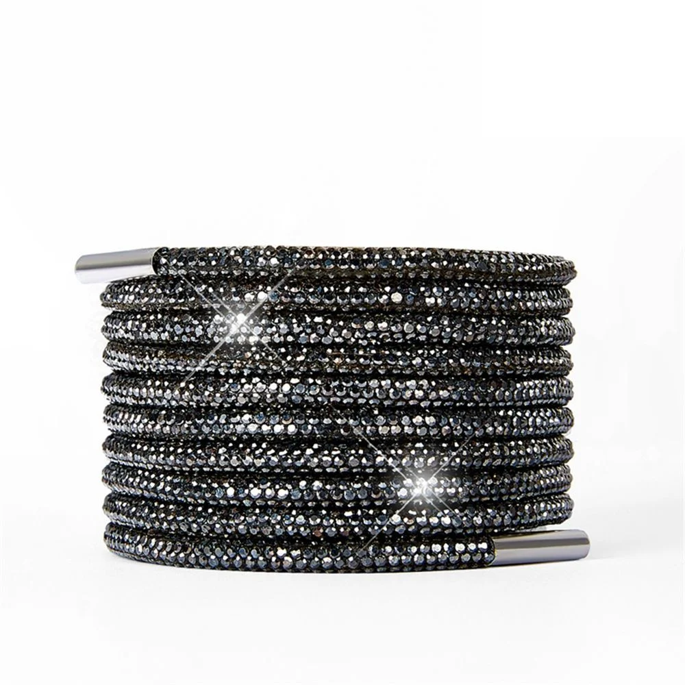 1PC Sznurowadła z Rhinestone Okrągłe do Trampek Casualowych. Dodaj blasku swoim butom dzięki tym efektownym sznurowadłom, idealne na co dzień. — zdjęcie 26