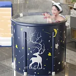 Foldable and Heated Tub for Adults Enjoy a Relaxing Hot Bath Anywhere Compact Design Easy to Store and Use. — photo 6