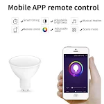 Inteligentny reflektor LED RGBCCT 5W GU10 sterowany głosem. Oświetl swój dom kolorami i kontroluj go za pomocą głosu. — zdjęcie 18
