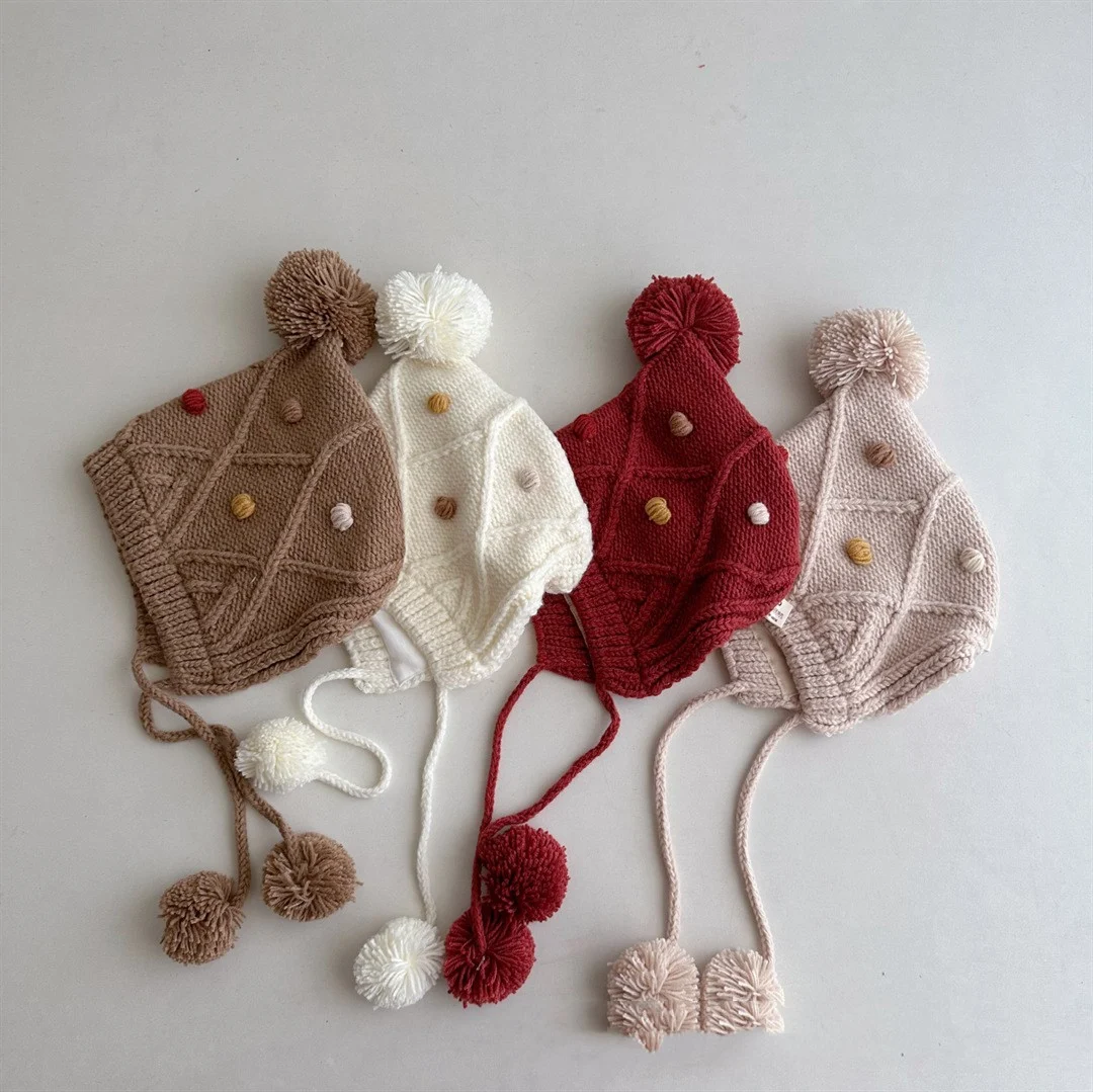 Title 5, Girls Knitted Pullover Hat Thickened Keep your...