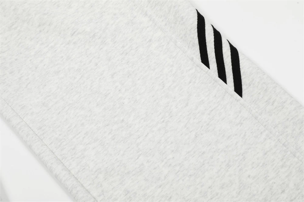Men's Side Stripe Stitching Loose Straight Trousers with Elasticated Waist, Comfortable and Stylish for Everyday Wear. — photo 20