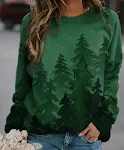 Suéter árvore de Natal com estampa tie-dye — foto 4