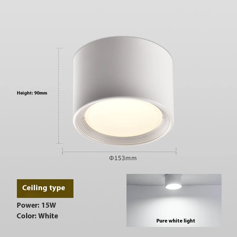 Bright Ceiling Lamp Spotlight for Home Balcony Corridor. LED lighting, perfect for hallways and balconies. Modern design — photo 2