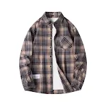 American Fashion Brand Men's Long Sleeve Plaid Shirt Comfortable Stylish Classic Design Perfect for Casual Wear Everyday — photo 17