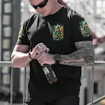 Men's 3D Digital Printed Casual Round Neck Short Sleeves T-shirt. Experience comfort and style with this versatile shirt — photo 2