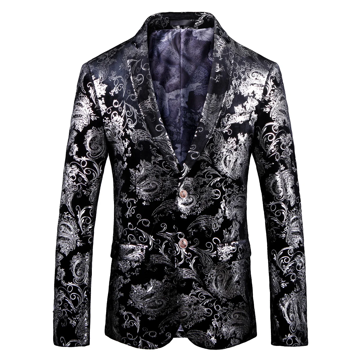 Colorblock Plus Size Men's Suit Silky Blazer Youth Jacket. Stylish and Comfortable for Events and Everyday Wear. — photo 5