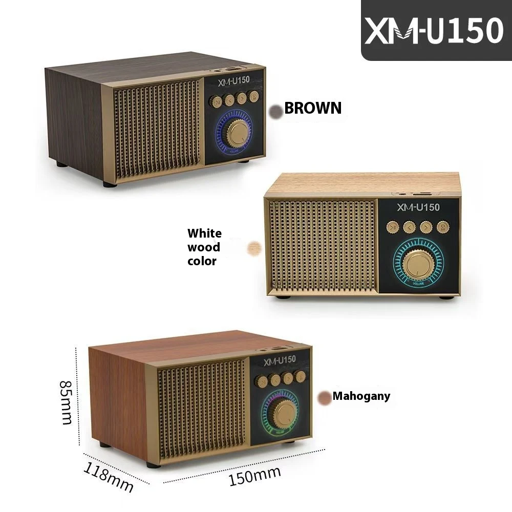 Title 4, Retro portable Bluetooth loudspeaker box with s...