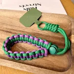 Short Dark Green Purple