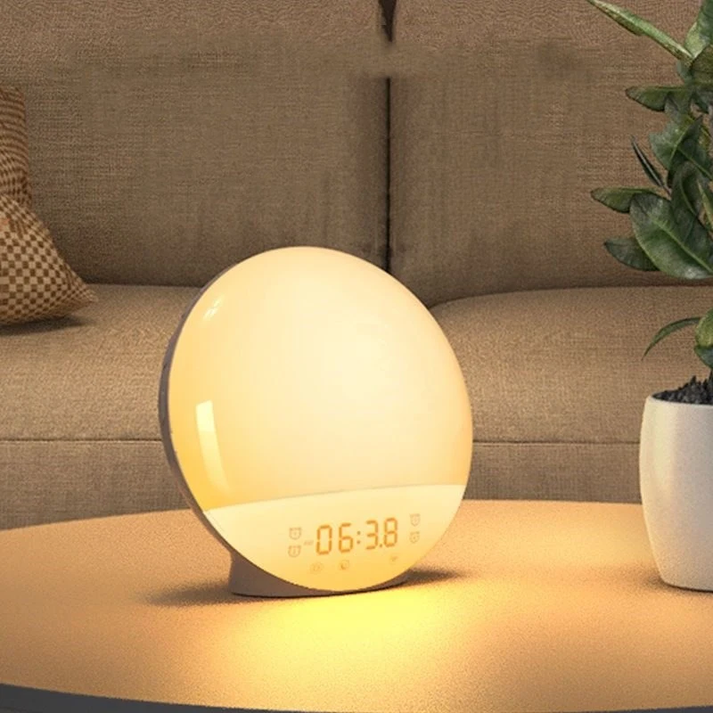 Sunrise Alarm Clock Natural Wake Up Light Wake Up Naturally with Simulated Sunrise, Sounds and Radio FM for a Gentle and — photo 4
