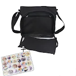 Bolso Mensajero Lona Un Solo Hombro 20Cm Barra Muñeca Muñeca Exterior Transparente Lona con Tabla Atar Tela Ideal para Compras y Paseos — foto 2