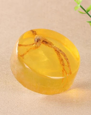 Ginseng Revitalizing Soap Bar Cleanses, Nourishes, and Energizes Skin. Provides Natural Hydration and a Radiant Glow for