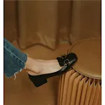 Women's low heel square toe fringed pumps, offering comfort and style for all-day wear, the perfect blend of elegance an — photo 3