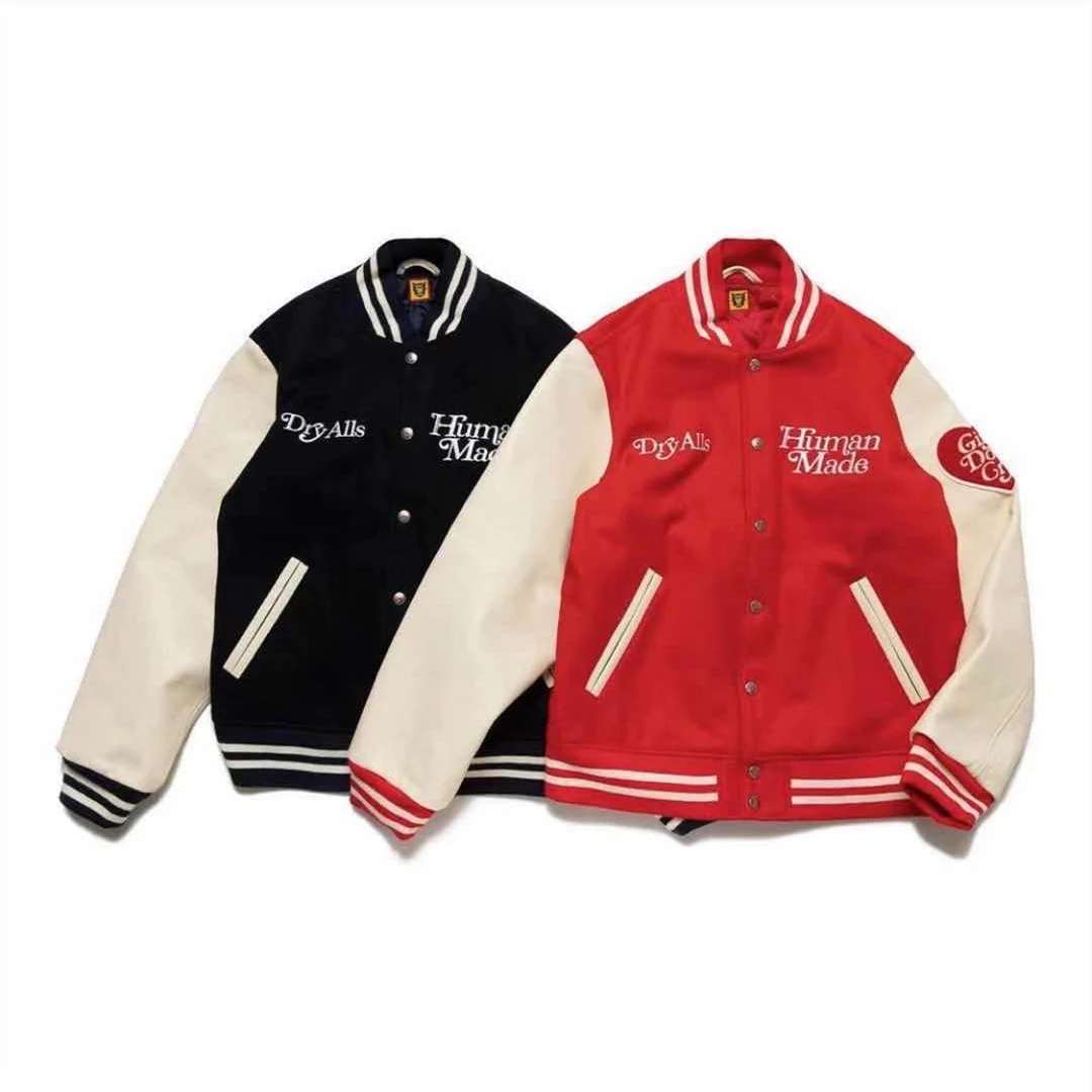 Title 5, Fashion Cotton Love Leather Sleeve Baseball Uni...