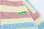 Striped Knitted Sweater Coat Men Comfortable and stylish jacket for men Warm knitted coat with striped pattern Versatile — photo 10