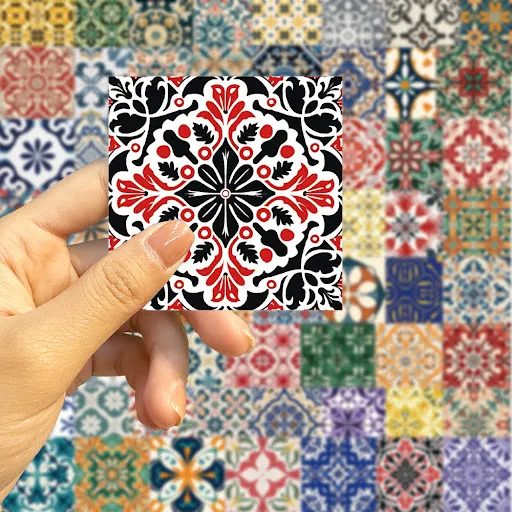 Title 7, Waterproof Mandala Graffiti Phone & Luggage Sti...