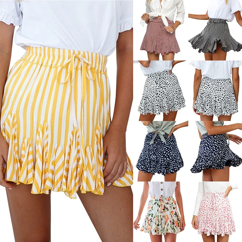Bedrukte geplooide rok, perfect voor een stijlvolle en comfortabele look, veelzijdig en gemakkelijk te combineren voor elke gelegenheid. — foto 3
