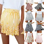 Bedrukte geplooide rok, perfect voor een stijlvolle en comfortabele look, veelzijdig en gemakkelijk te combineren voor elke gelegenheid. — foto 3