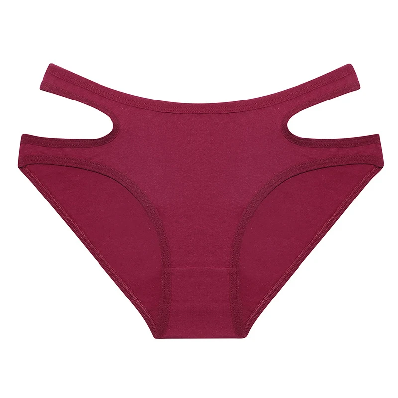 Women's cotton briefs solid color, waist hollow underwear, comfortable and breathable, perfect for everyday wear and com — photo 8
