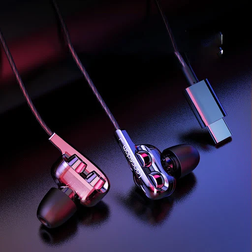 Title 1, D4 Quad-core In-ear Gaming Headset with Dual Mo...
