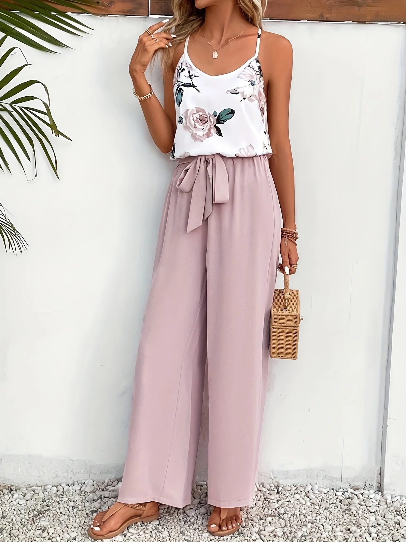 Title 3, Conjunto de correas con estampado floral francé...