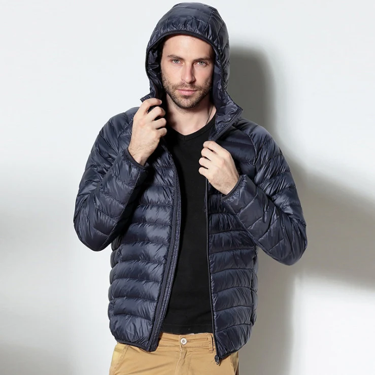 Men's Hooded Casual Business Jacket for Young and Middle-Aged Men, Combining Comfort and Style for Work or Everyday Wear — photo 6