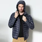 Men's Hooded Casual Business Jacket for Young and Middle-Aged Men, Combining Comfort and Style for Work or Everyday Wear — photo 6