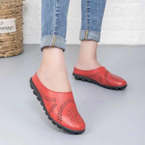Title 2, Scarpe in pelle da donna casual, tinta unita, p...