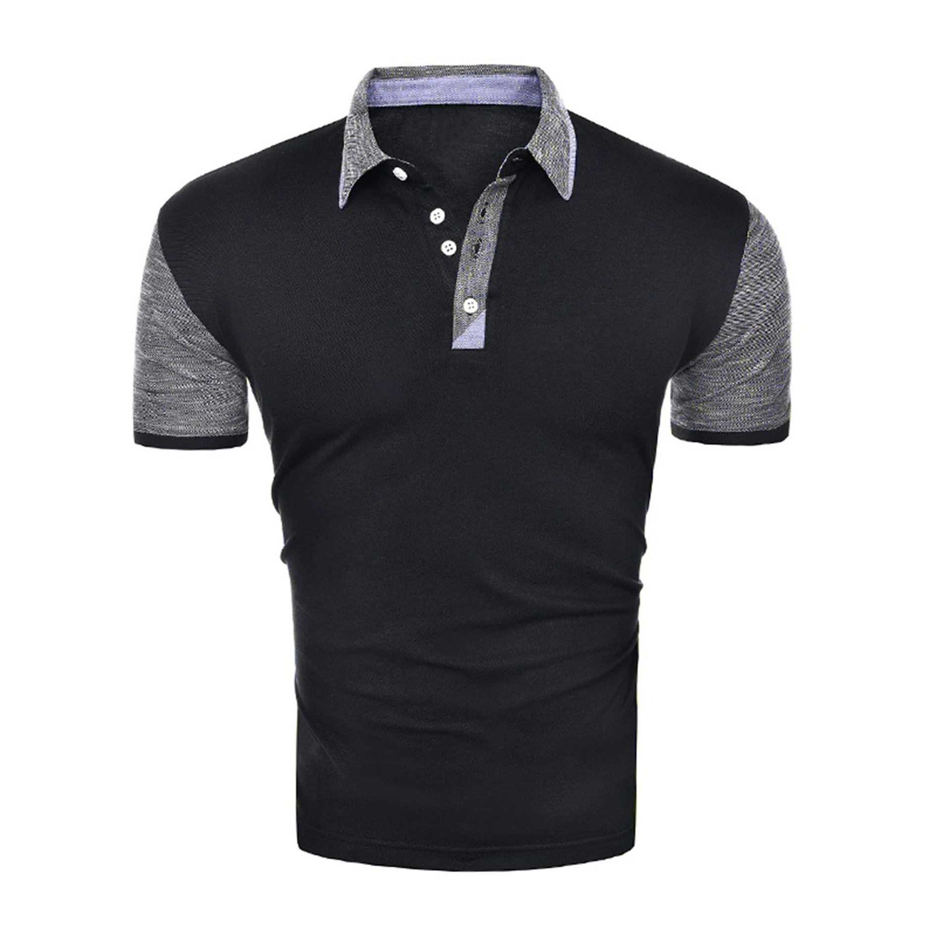 Camisa Polo Masculina de Moda Manga Curta Comércio Exterior Conforto e Estilo para o Verão Tecido Leve e Fresco Ideal para o Dia a Dia — foto 2