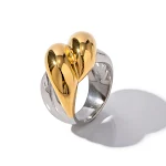 Anel de Ouro Fátima — Proteção e elegância em uma joia. Use este anel dourado diariamente e em ocasiões especiais com seu design único e atemporal. — foto 1