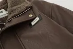 American Retro Autumn And Winter Men's Wear Loose And Warm PU Leather Jacket. Comfortable, stylish, and perfect for cool — photo 21