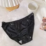 Pure Desire Women's Silky Embroidered Floral Low Waist Briefs, offering comfort and elegance with a delicate touch for e — photo 4