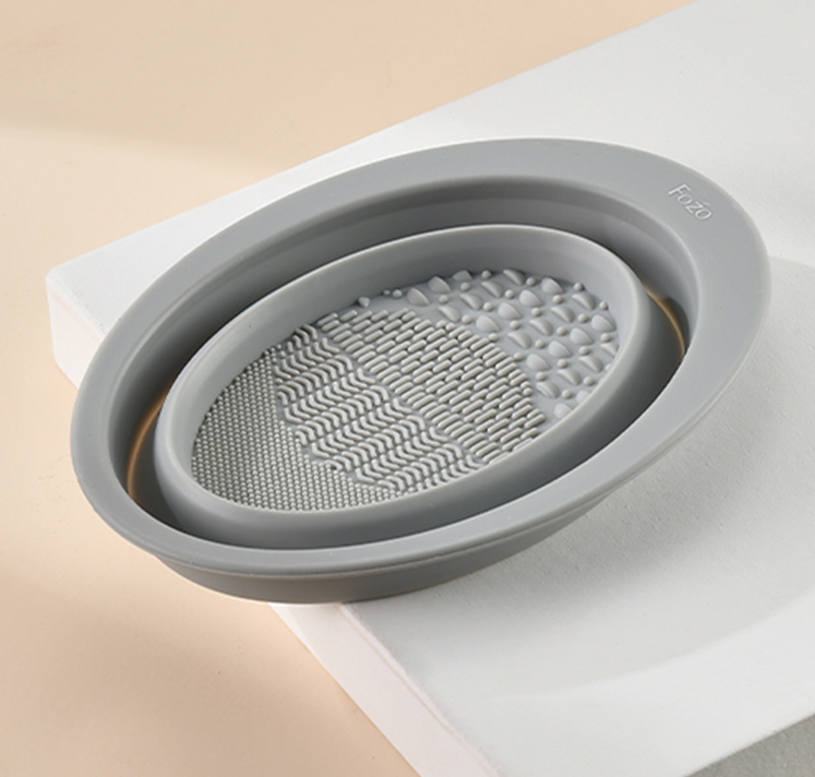 Silicone Cosmetic Makeup Brush Cleaning Pad Board for fast and effective cleaning. Get clean brushes, improve makeup app — photo 7