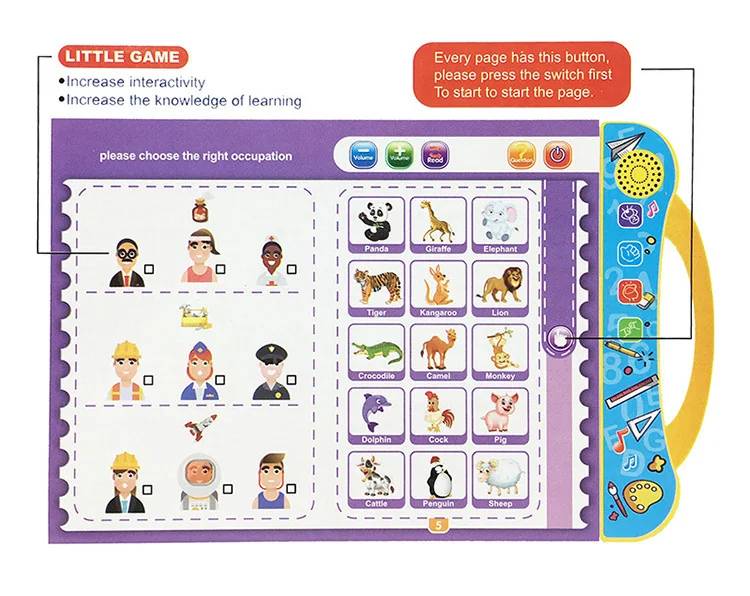 Title 9, Máquina de Leitura com Pontos em Inglês para Cr...