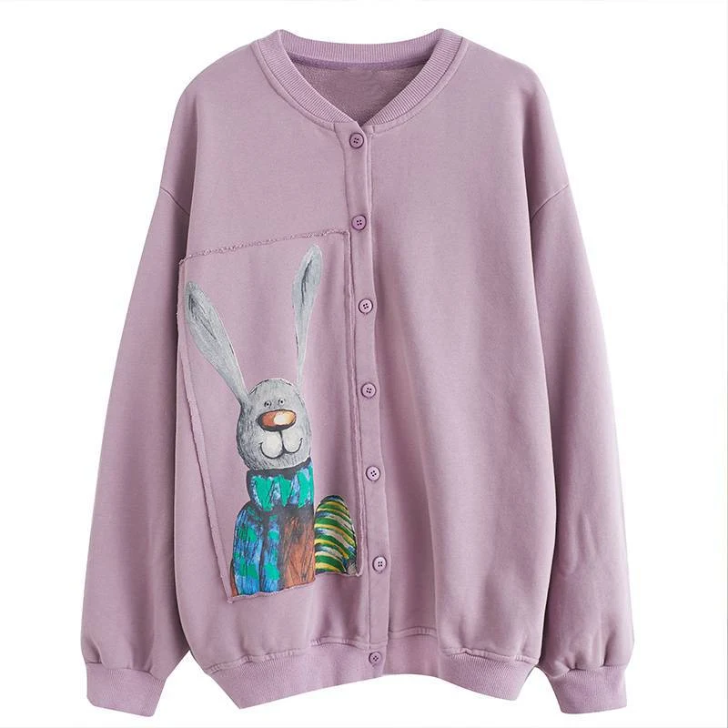 Title 5, Autumn and Winter Fleece-lined Warm and Loose P...