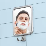 Bathroom Suction Cup Anti Fog Round Mirror with Aluminum Alloy Hook, Easy Installation, No Drilling Required. — photo 4