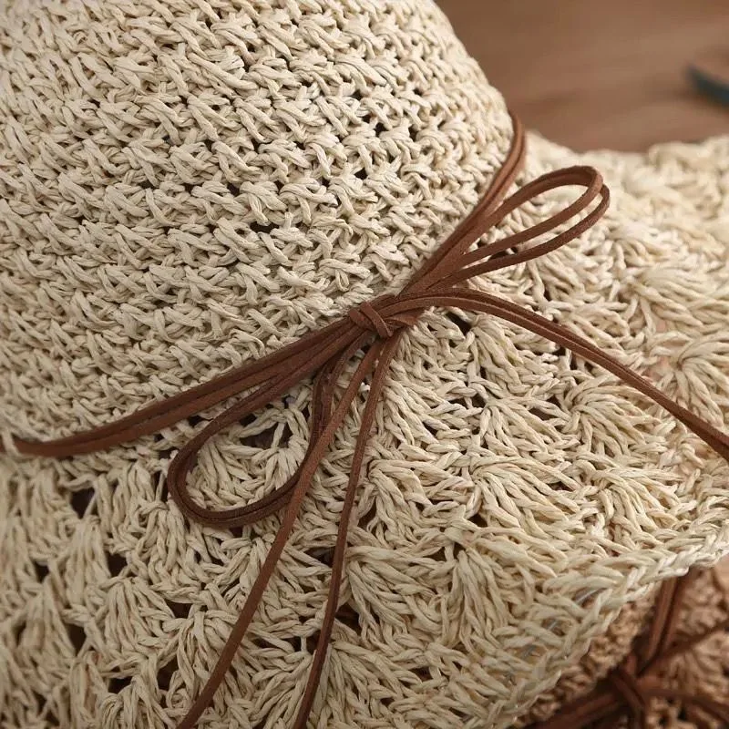 Title 9, Fashionable Handmade Crochet Straw Hat