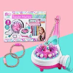 Conjunto de pulseiras de moda para meninas com corda trançada, acessório infantil estiloso, presente ideal, ajustável e colorido. — foto 1