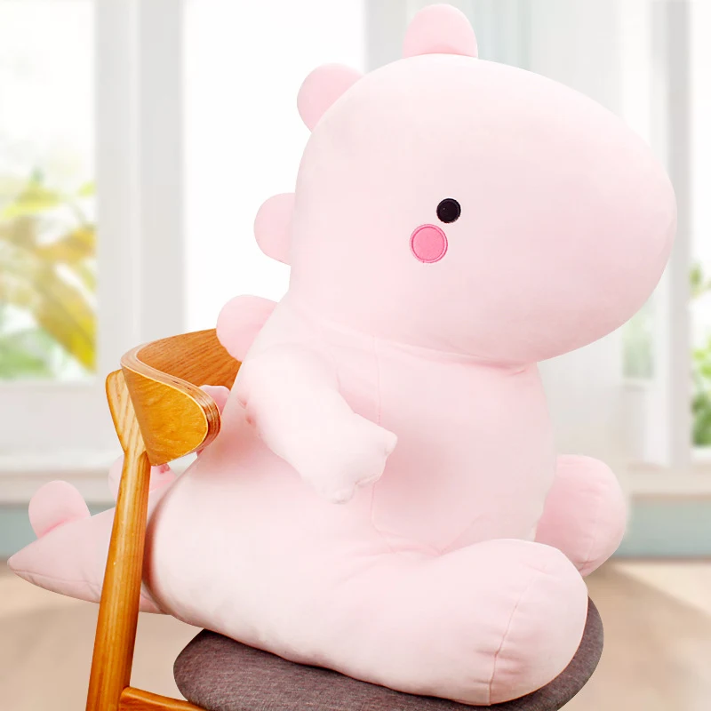 Pelúcia de dinossauro para meninas, com formato de coração, travesseiro e boneca, macio, ideal para abraçar e decorar. — foto 6