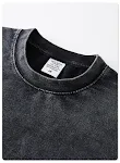 T-shirt stile americano retro manica corta, taglio piccolo, slittatura, lavato, ampio e alla moda, ideale per coppie. — foto 6