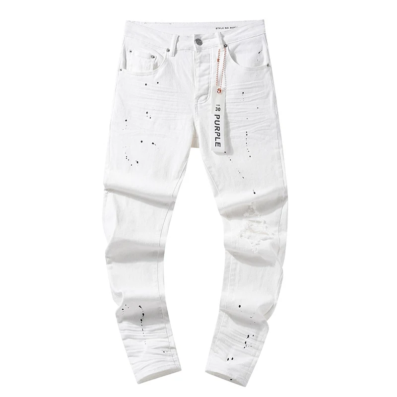 American High Street Hole & Patch Trendy Retro Straight Washed Jeans – perfect for a stylish, comfortable, and on-trend — photo 1