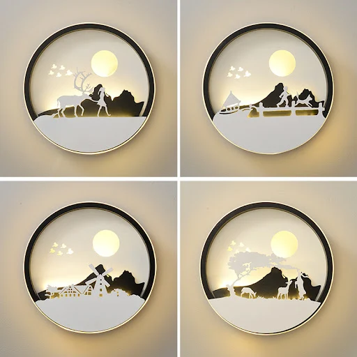 Title 9, Modern Minimalist Wall Lamp for Bedroom. Create...